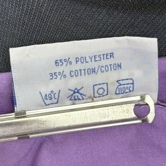 Mobb Womens Medium Purple Zip Front Short Sleeve Scrub Jacket Tunic Pockets - Picture 7 of 7